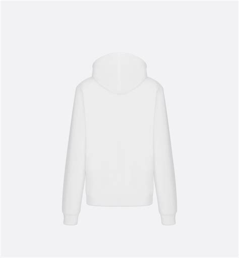 sweat dior blanc|Dior hooded sweater.